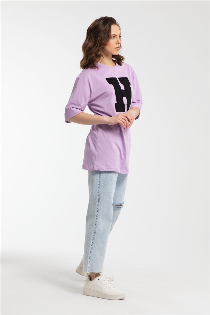 Avrile T-Shirt  LİLA  A21-10446