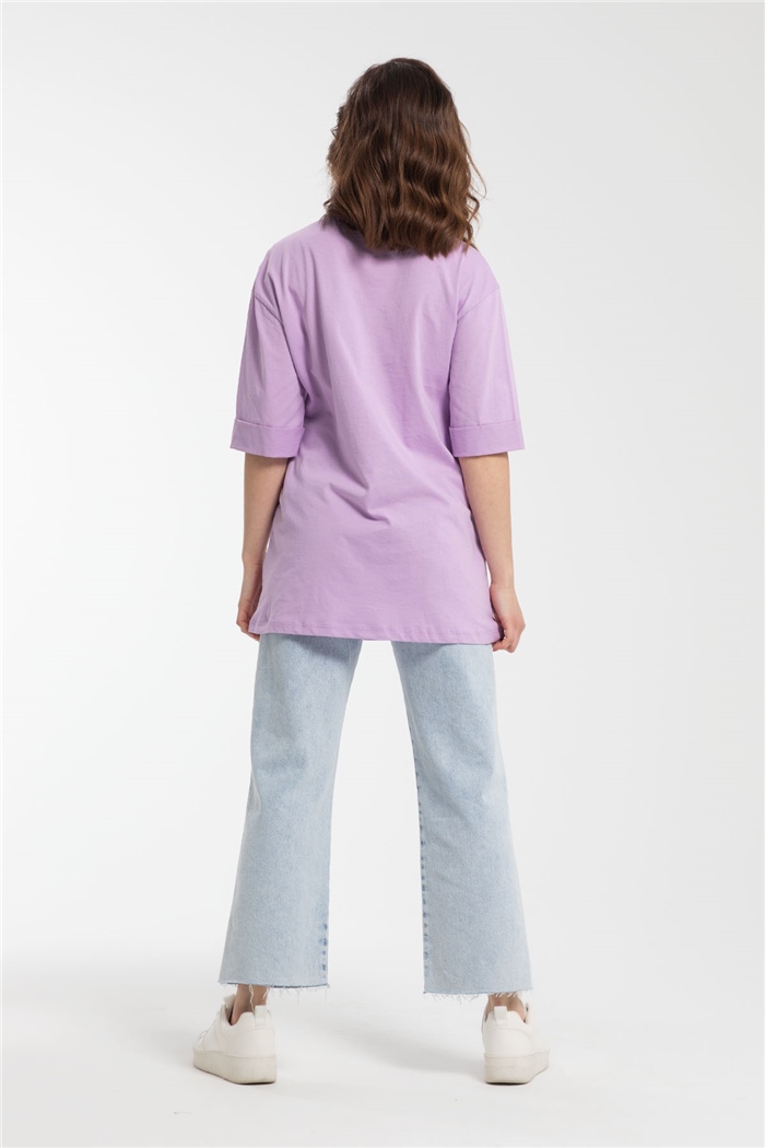 Avrile T-Shirt  LİLA  A21-10446