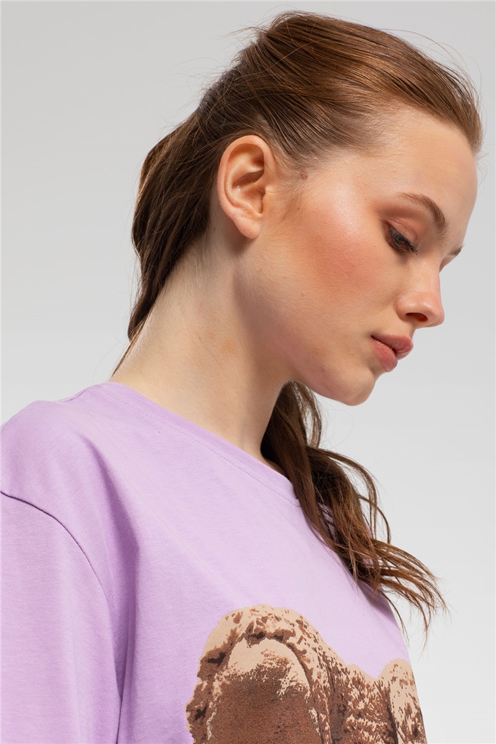 Avrile T-Shirt  LİLA  A21-10456