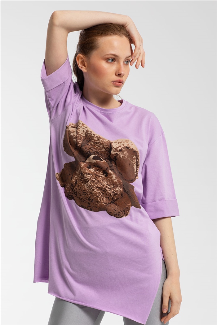 Avrile T-Shirt  LİLA  A21-10456