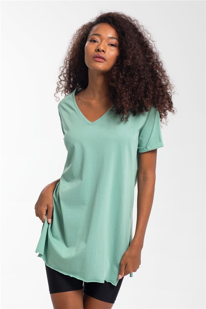 Avrile T-Shirt  MİNT YEŞİLİ  A19-10226