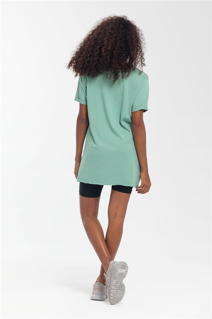 Avrile T-Shirt  MİNT YEŞİLİ  A19-10226