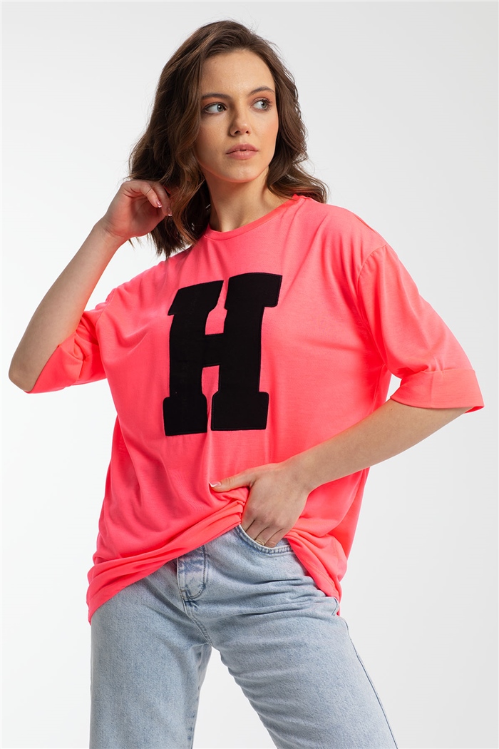 Avrile T-Shirt  NEON FUŞYA  A21-10446