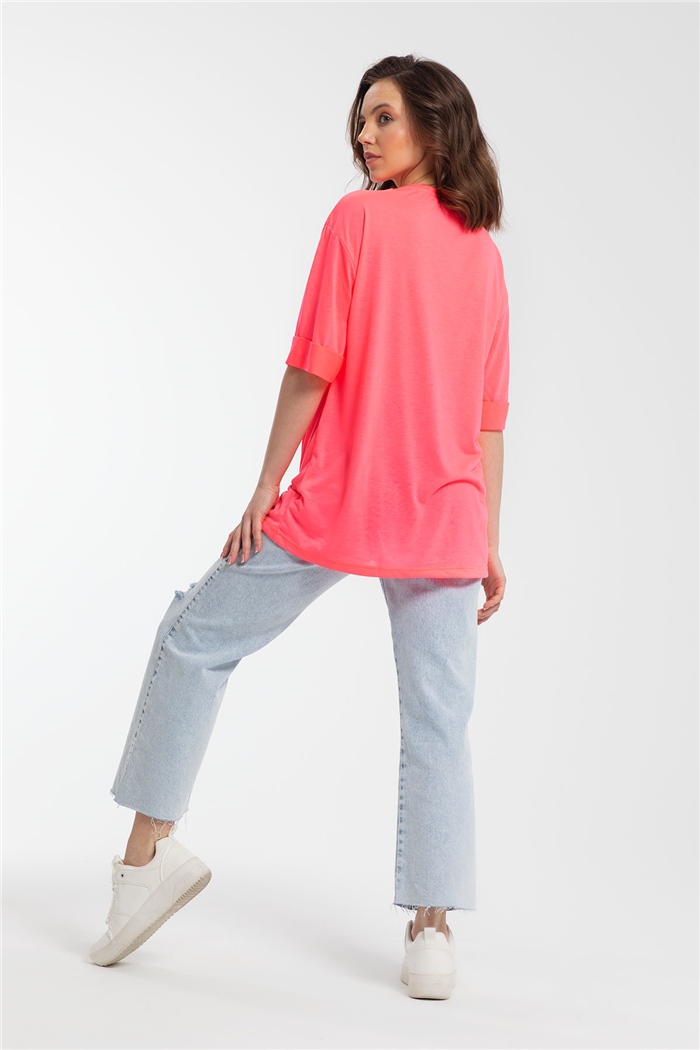Avrile T-Shirt  NEON FUŞYA  A21-10446