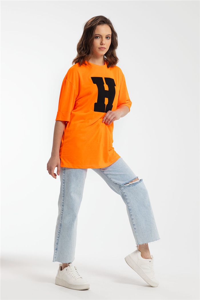 Avrile T-Shirt  NEON ORANJ  A21-10446