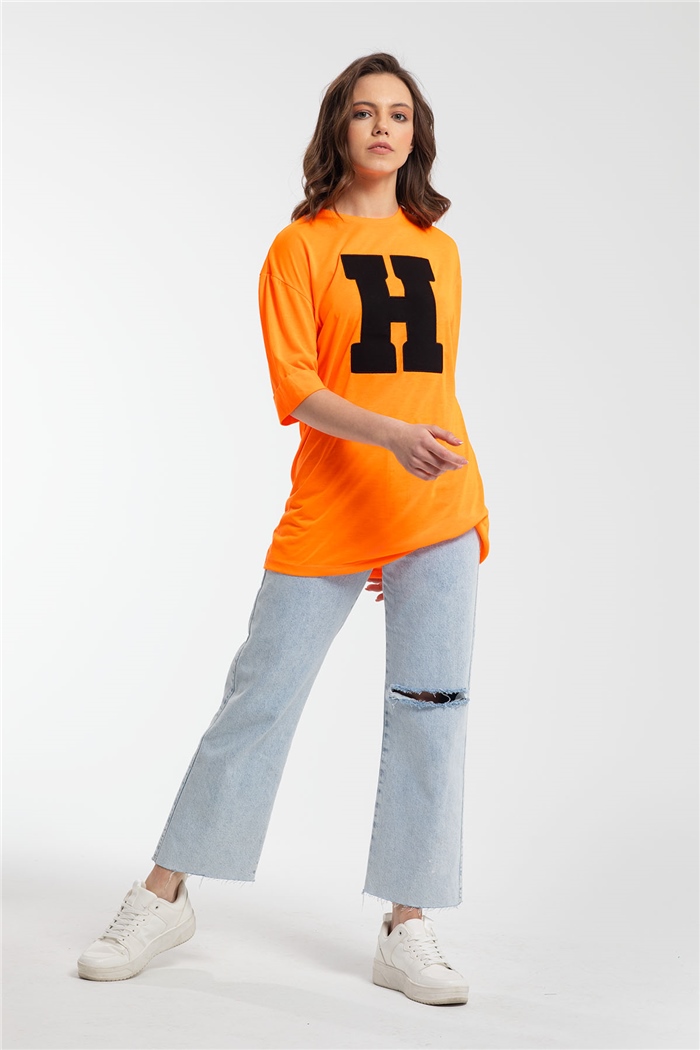Avrile T-Shirt  NEON ORANJ  A21-10446