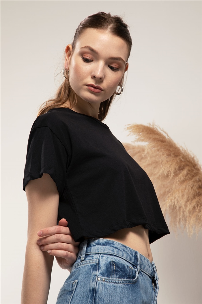 Avrile T-shirt  SİYAH  A21-10393