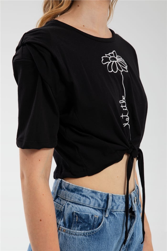 Avrile T-Shirt  SİYAH  A21-10394