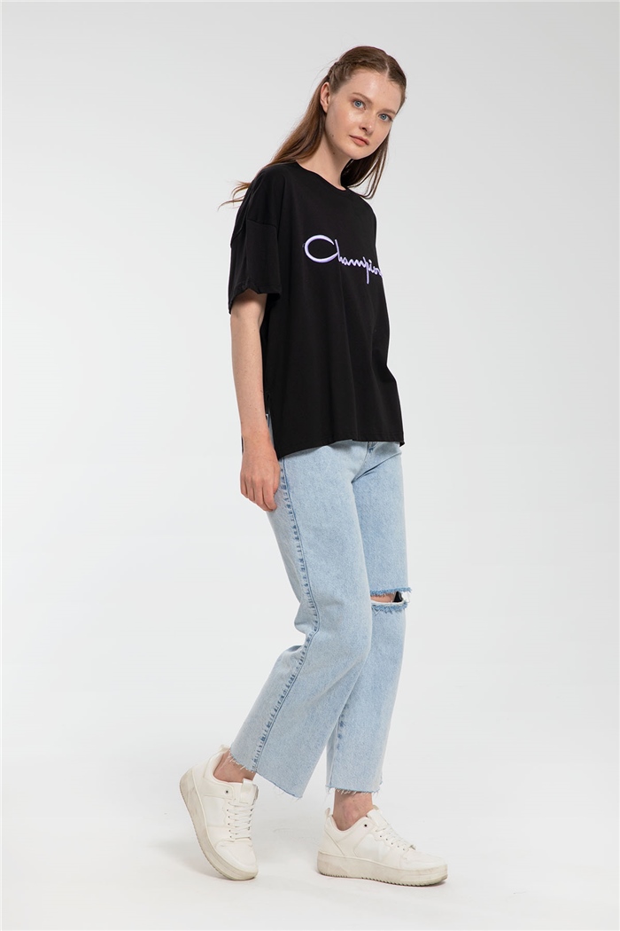 Avrile T-Shirt  SİYAH  A21-10409
