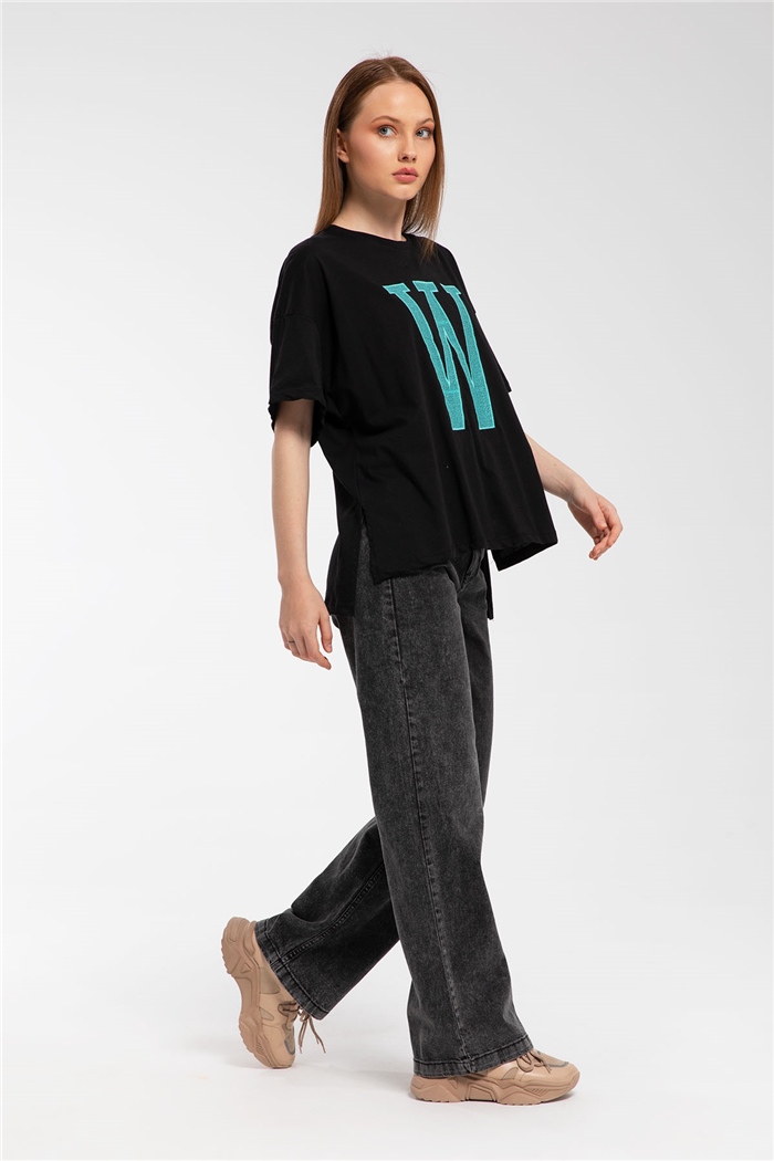 Avrile T-Shirt  SİYAH  A21-10410