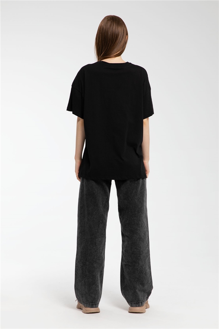 Avrile T-Shirt  SİYAH  A21-10411