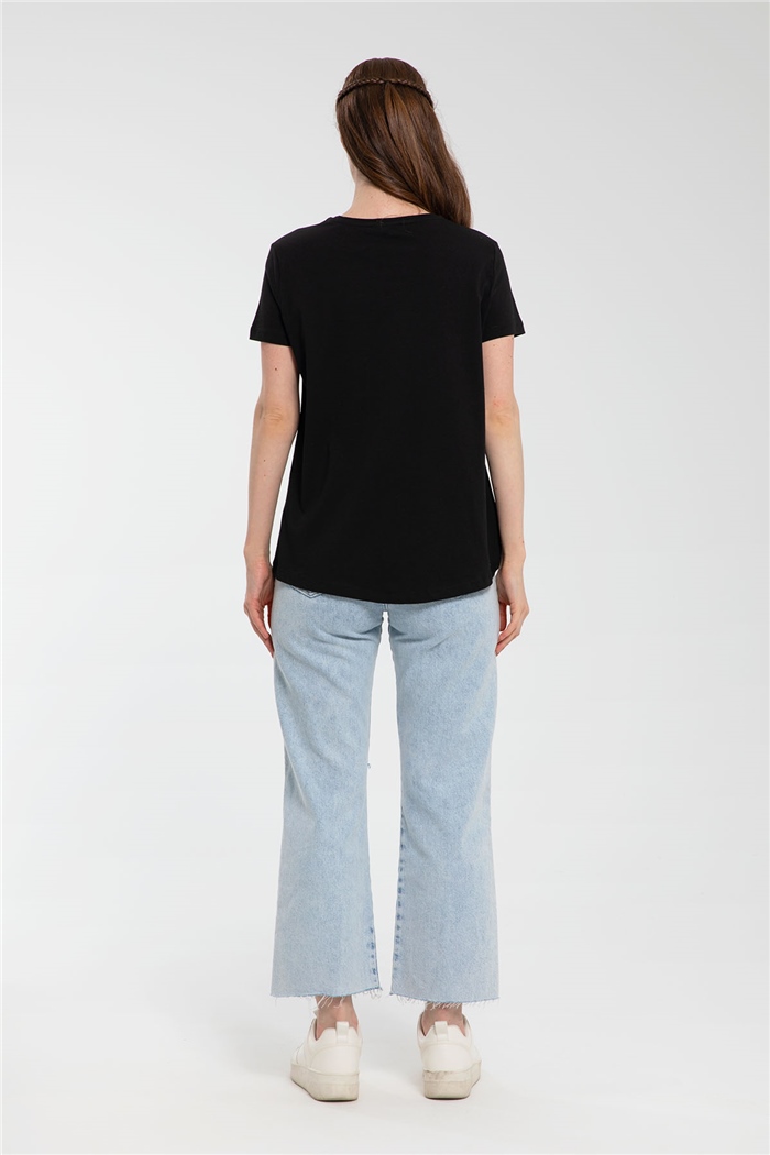 Avrile T-Shirt  SİYAH  A21-10427