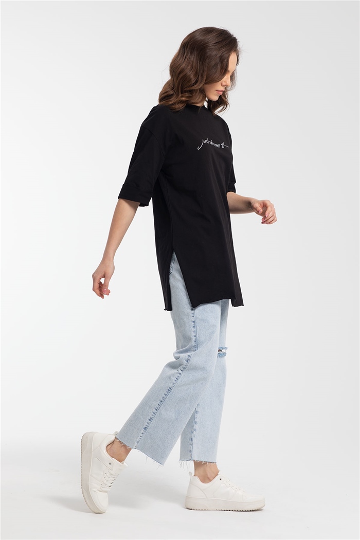 Avrile T-Shirt  SİYAH  A21-10437