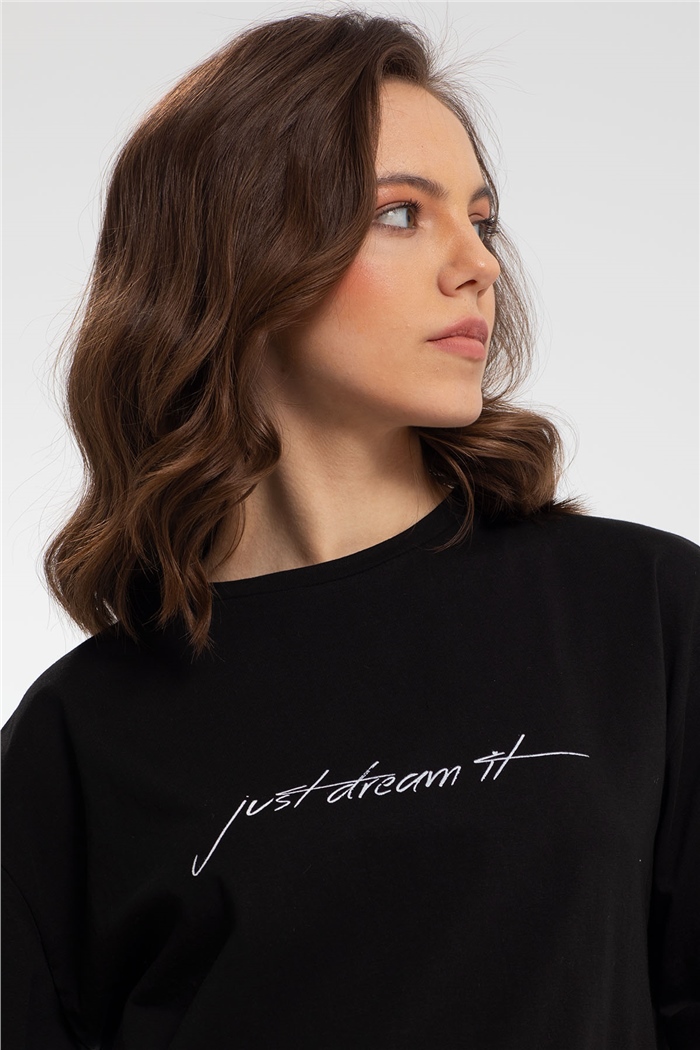 Avrile T-Shirt  SİYAH  A21-10437