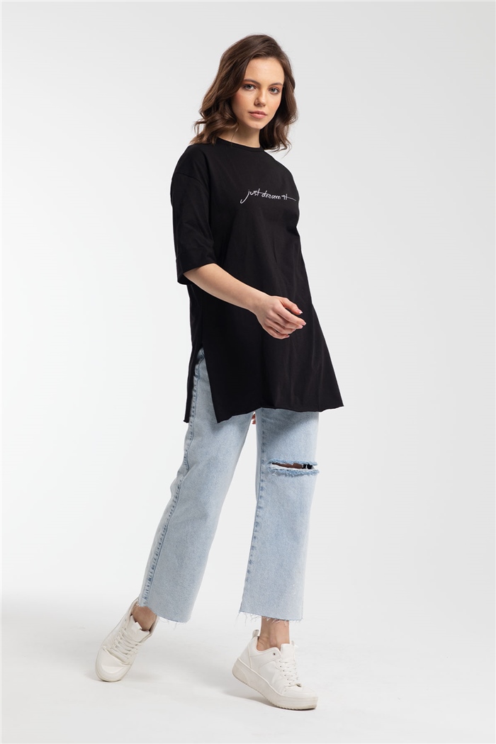 Avrile T-Shirt  SİYAH  A21-10437