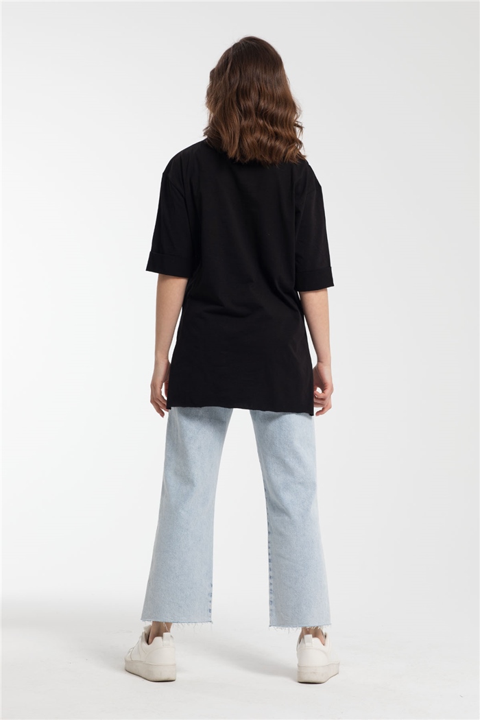Avrile T-Shirt  SİYAH  A21-10437