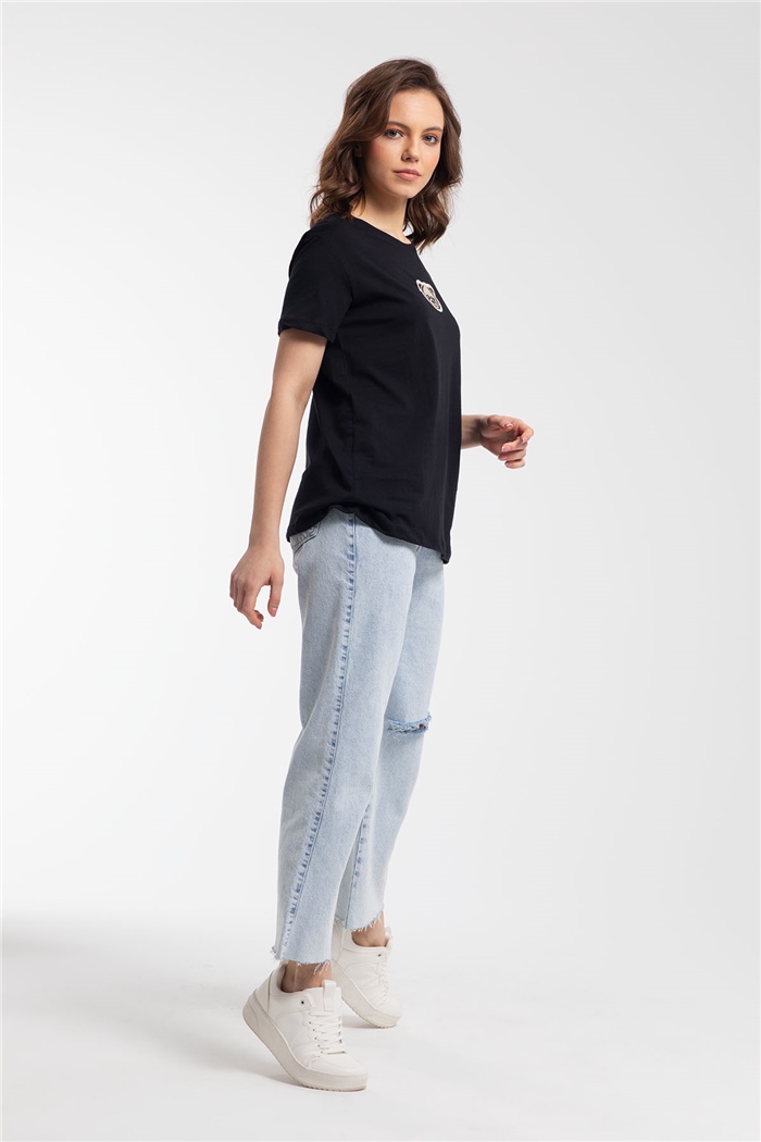 Avrile T-Shirt  SİYAH  A21-10439