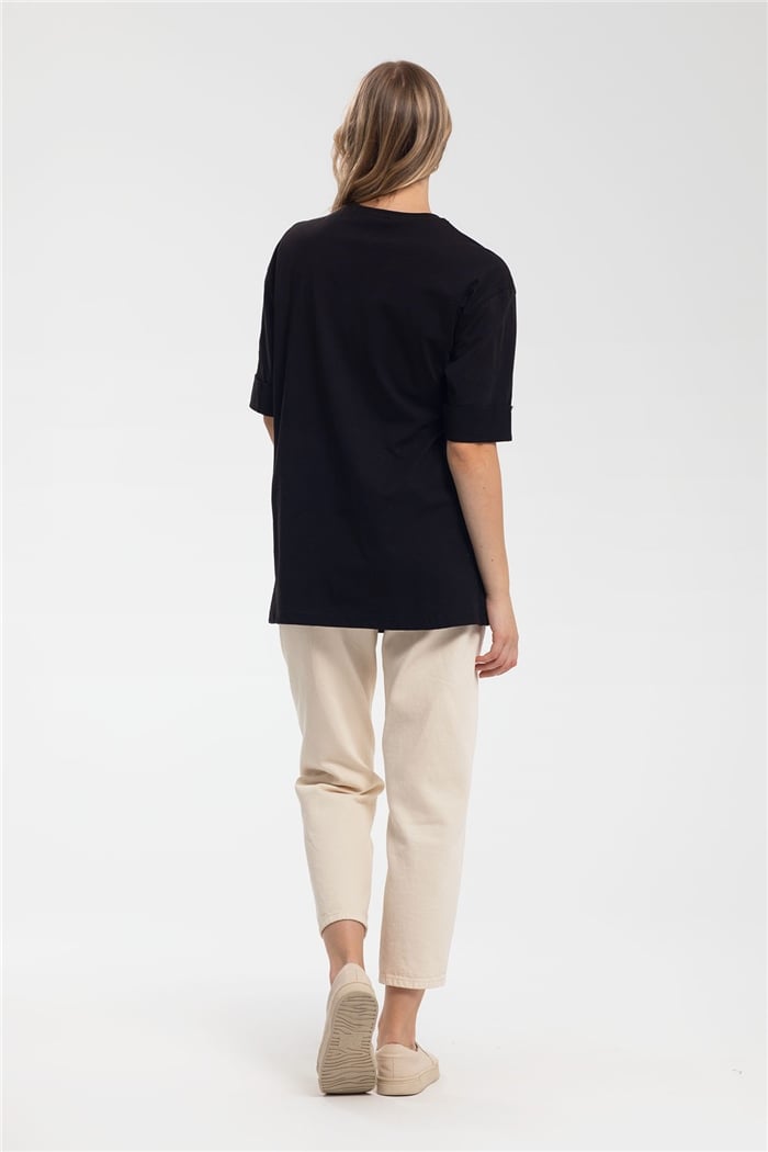 Avrile T-Shirt  SİYAH  A21-10446