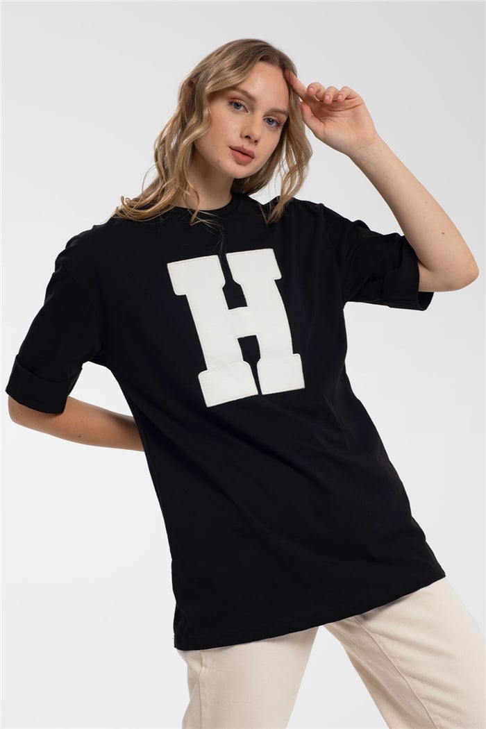 Avrile T-Shirt  SİYAH  A21-10446