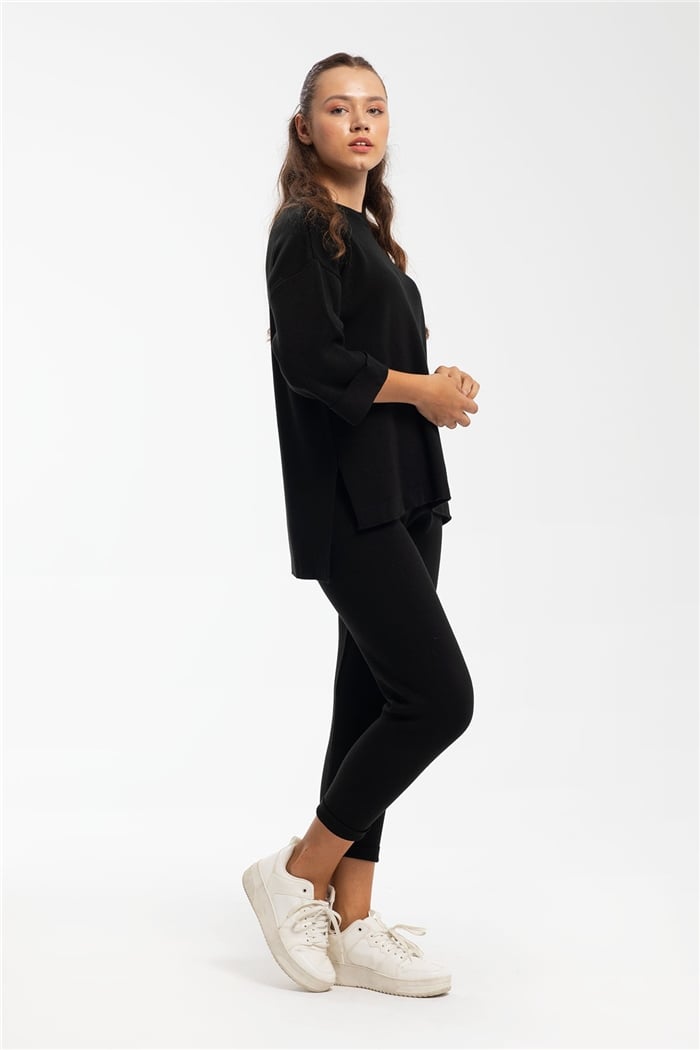 Avrile Triko Takm  SİYAH  A91222-S