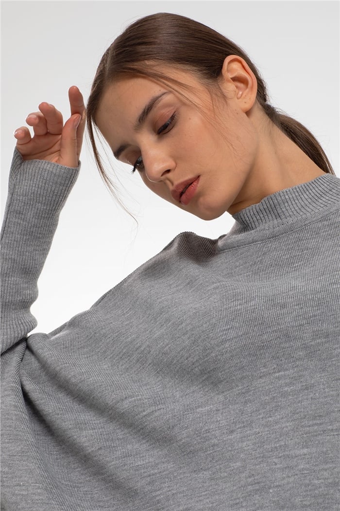 Avrile Triko Tunik  GRİ  A91835-S