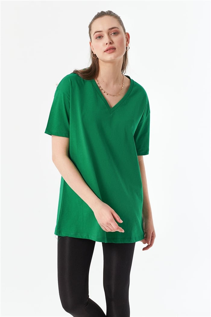 Avrile V Yaka Basic Tişört  BENETTON  A22-10530