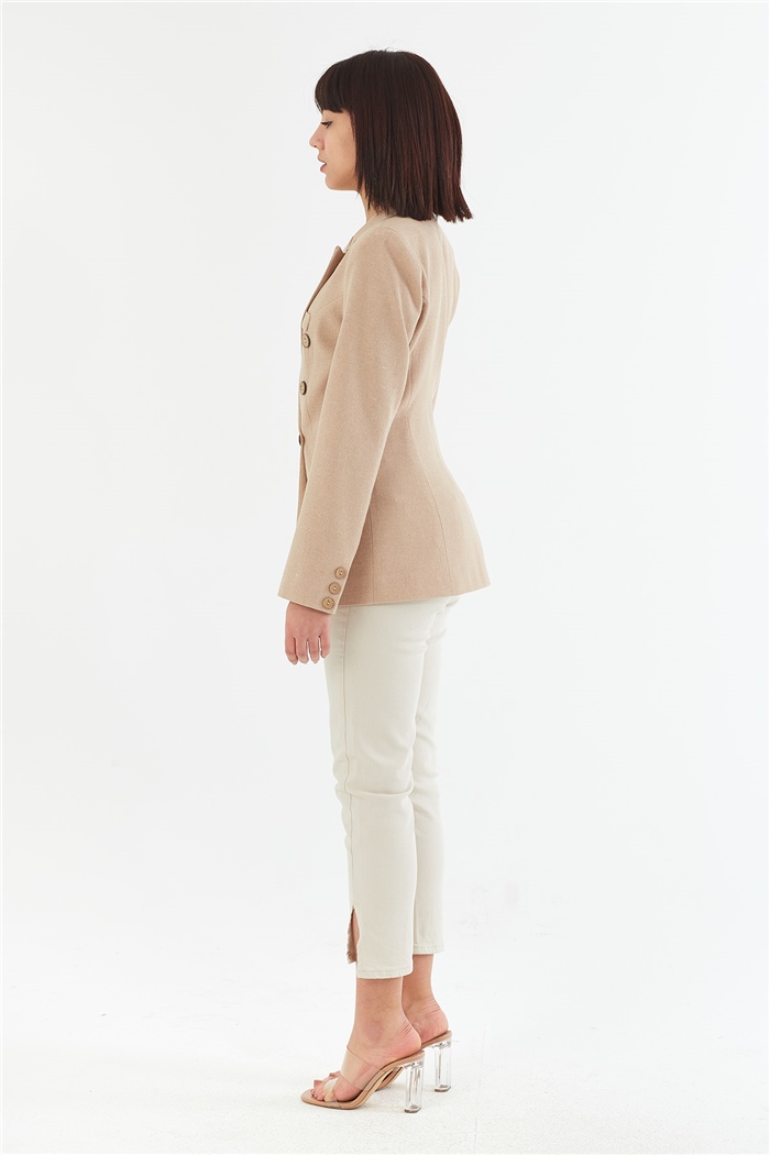 Nisan Blazer Ceket  BEJ  N22-1334