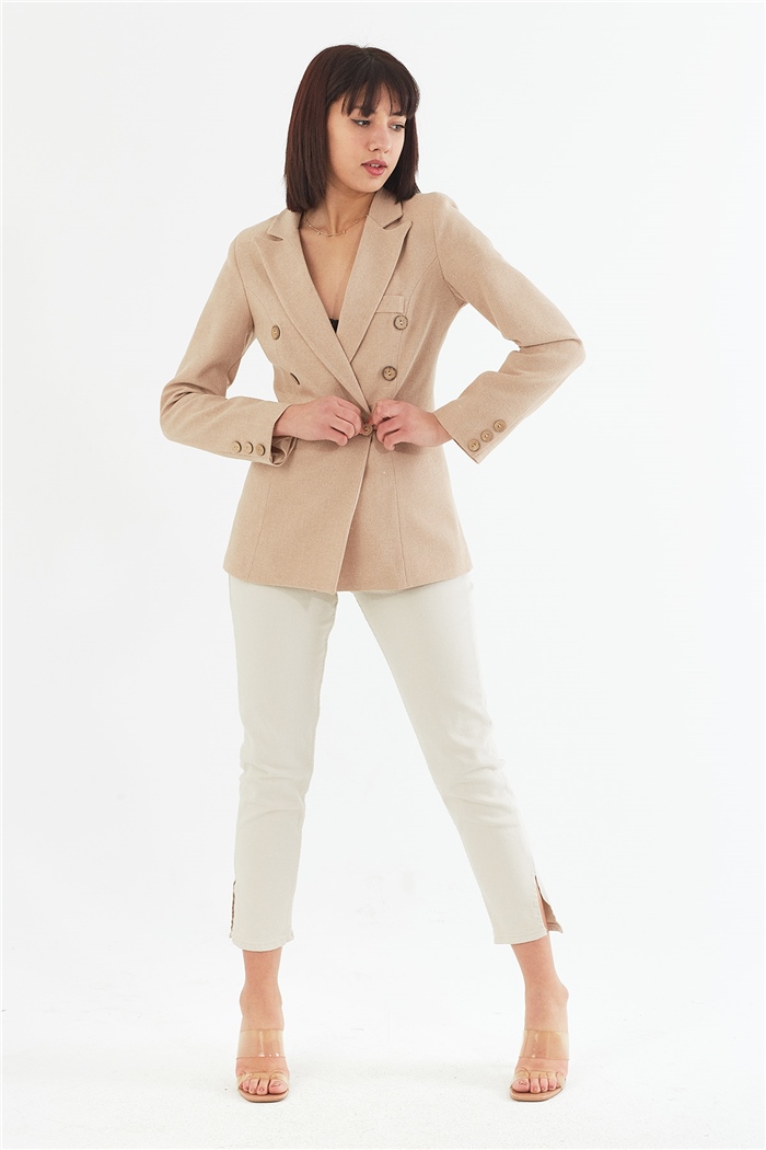 Nisan Blazer Ceket  BEJ  N22-1334