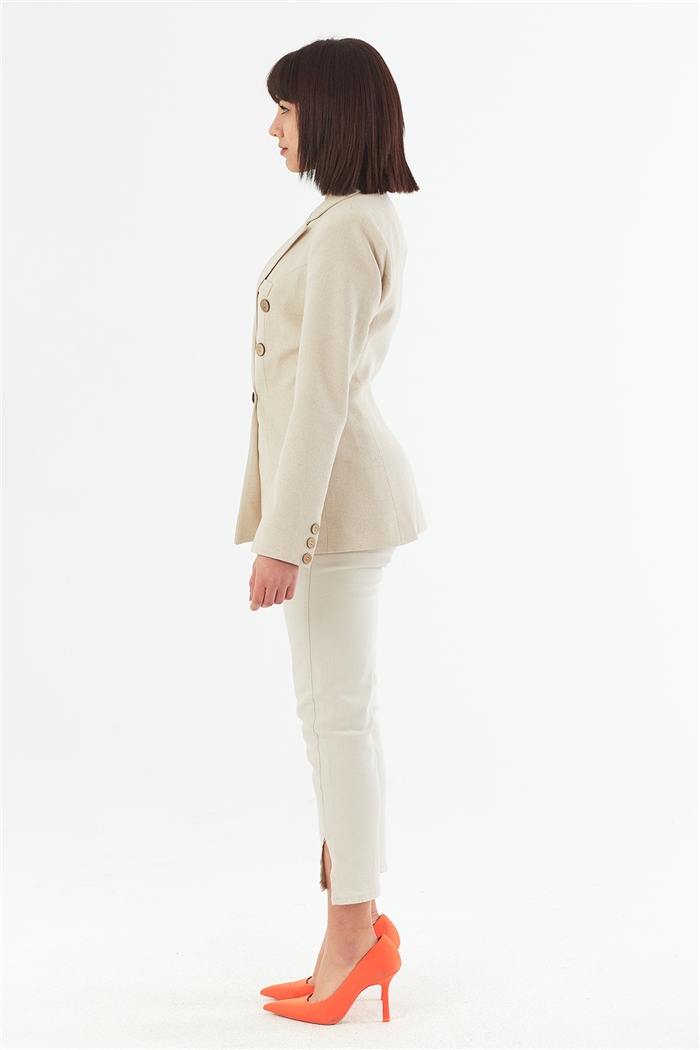Nisan Blazer Ceket  EKRU  N22-1334