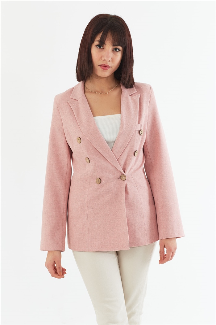 Nisan Blazer Ceket  PUDRA  N22-1334