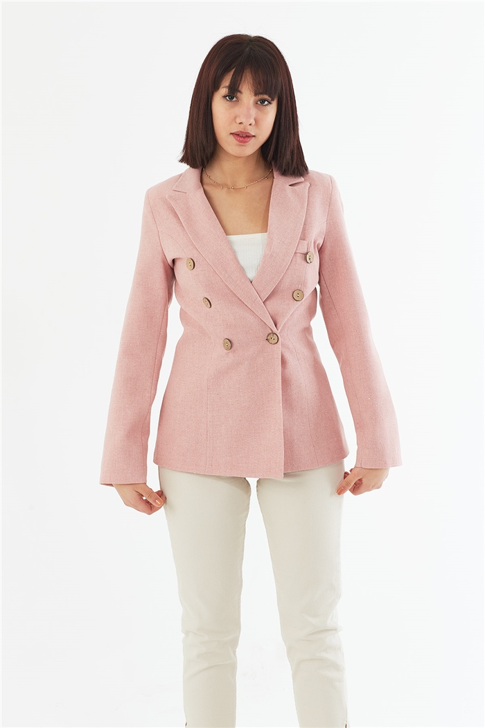 Nisan Blazer Ceket  PUDRA  N22-1334