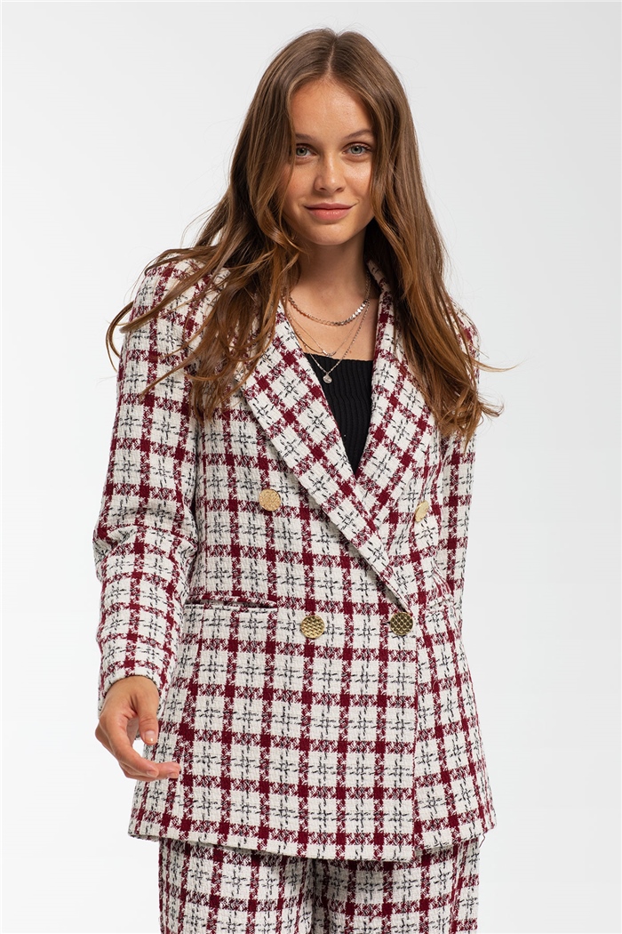 Nisan Ceket  BORDO  N21-1212