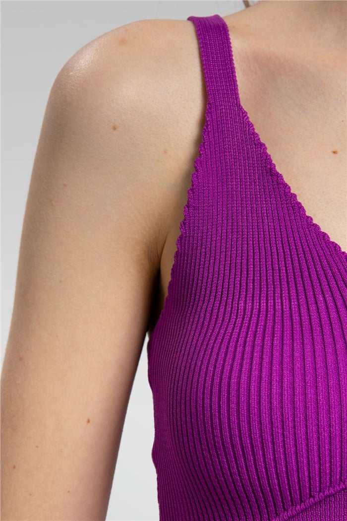 Nisan Crop Triko Atlet  MOR  TT3141-Z