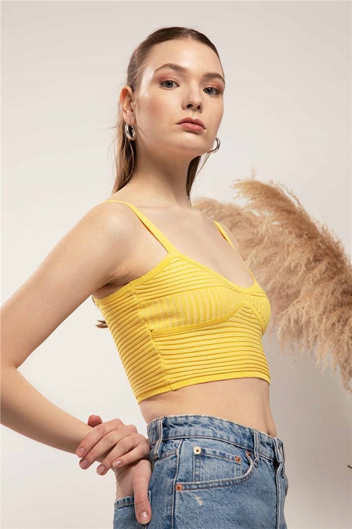 Nisan Crop Triko Atlet  SARI  TT3091-Z
