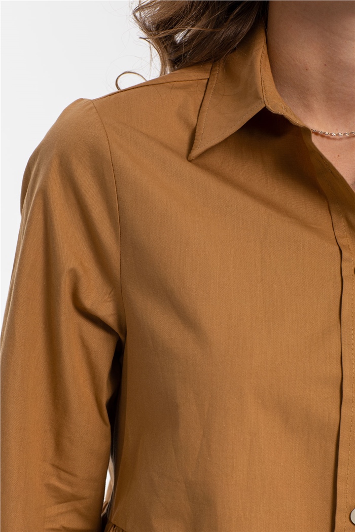 Nisan Düğmeli  Gömlek  CAMEL  N21-1236