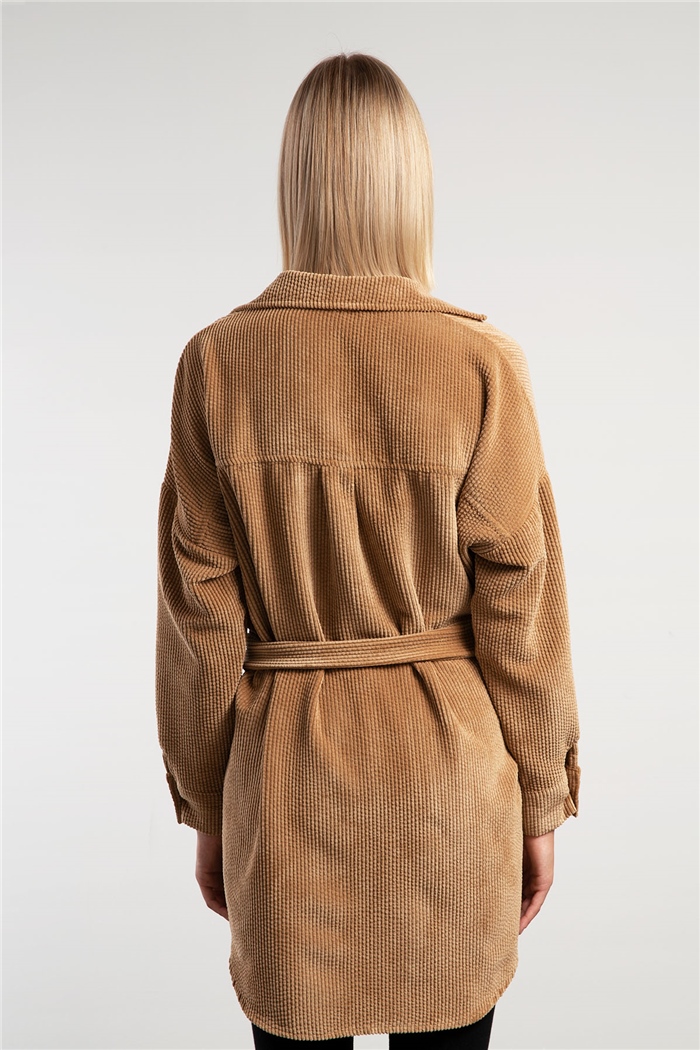 Nisan Kadife Gömlek  CAMEL  PT20-303