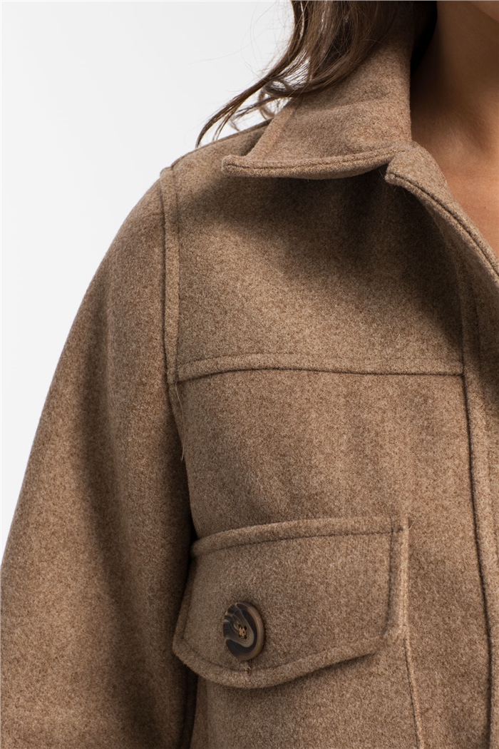 Nisan Kaşe Ceket  CAMEL  N21-1252