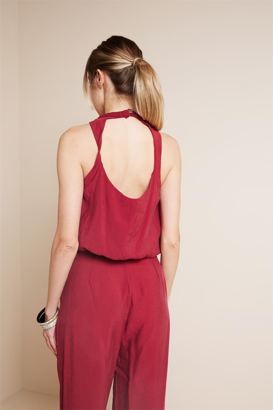Nisan  KOLSUZ BALON BLUZ BORDO N25-2069