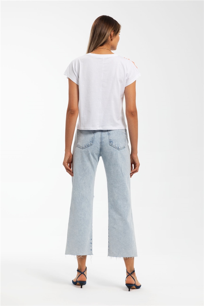 Nisan Kot Cepli Tshirt  BEYAZ  N21-1167