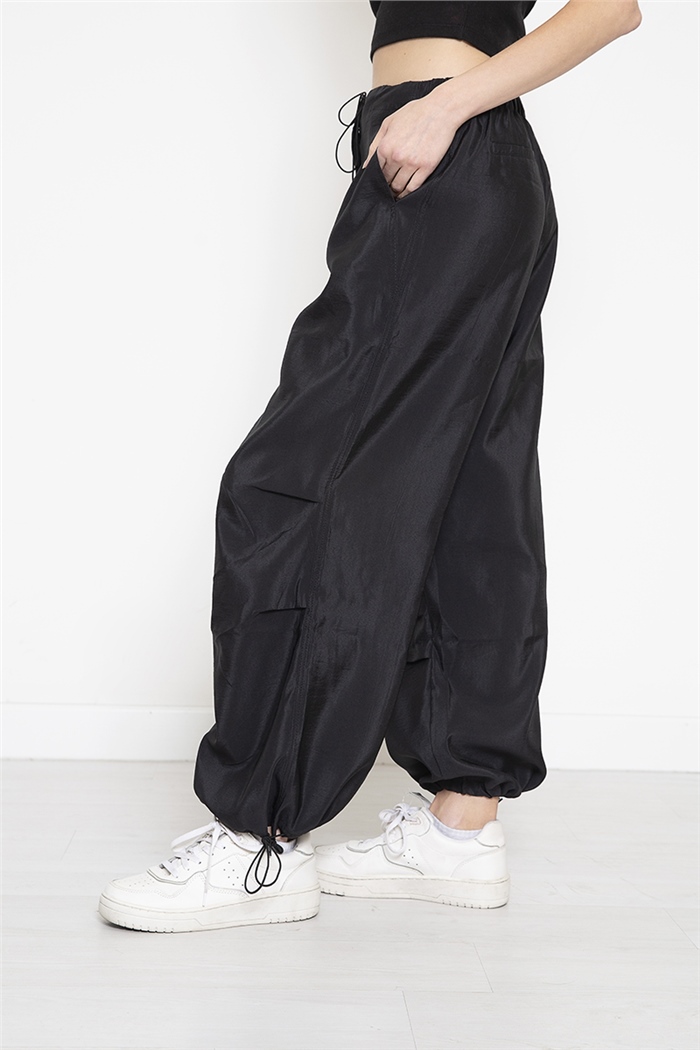 Nisan Paraşüt Pantolon  SİYAH  N22-1555