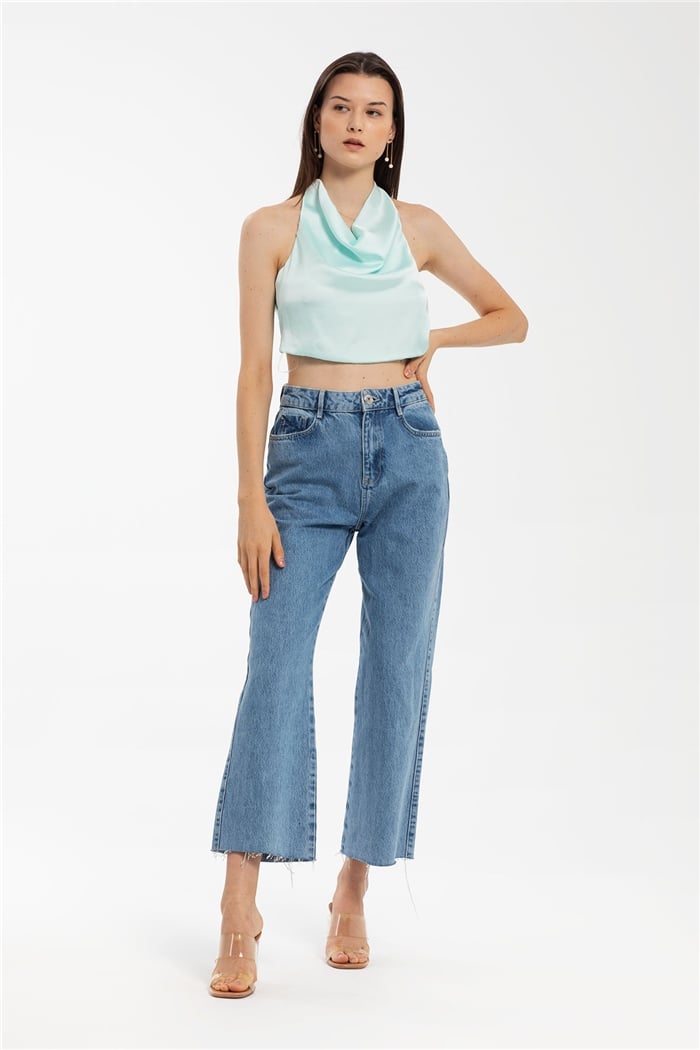 Nisan Saten Bluz  MİNT  N21-1204