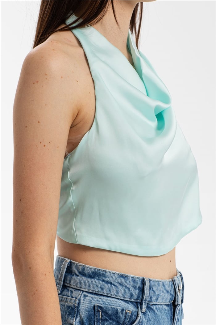 Nisan Saten Bluz  MİNT  N21-1204