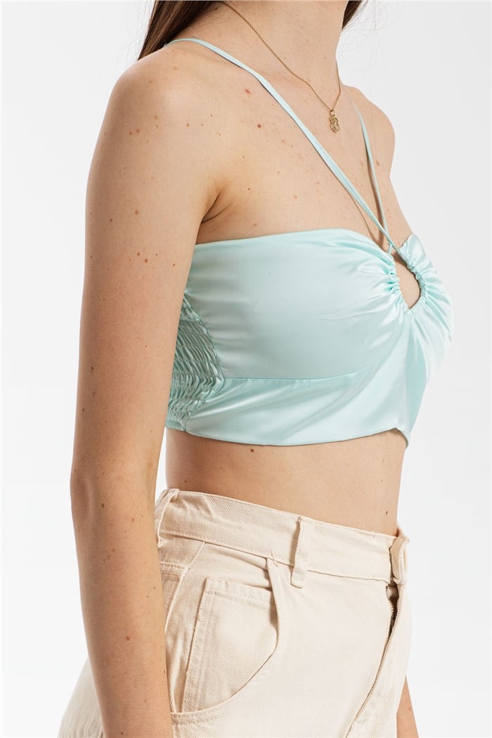 Nisan Saten Bluz  MİNT  N21-1205