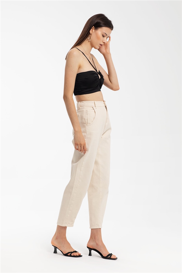Nisan Saten Bluz  SİYAH  N21-1205