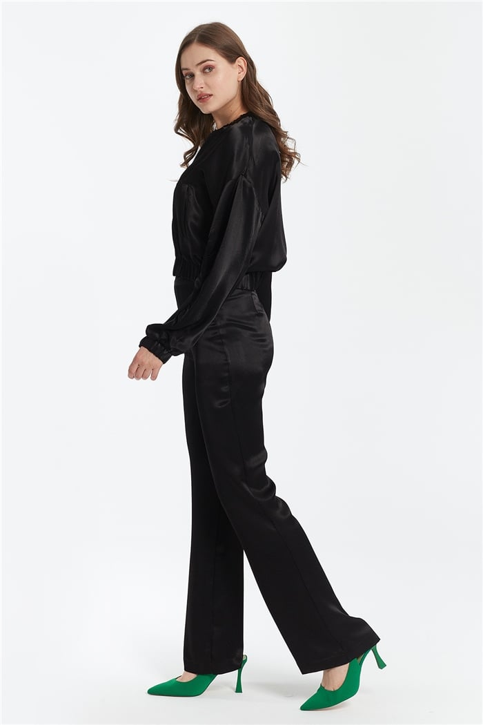 Nisan SATEN BOMBER CEKET  SİYAH  N22-1301