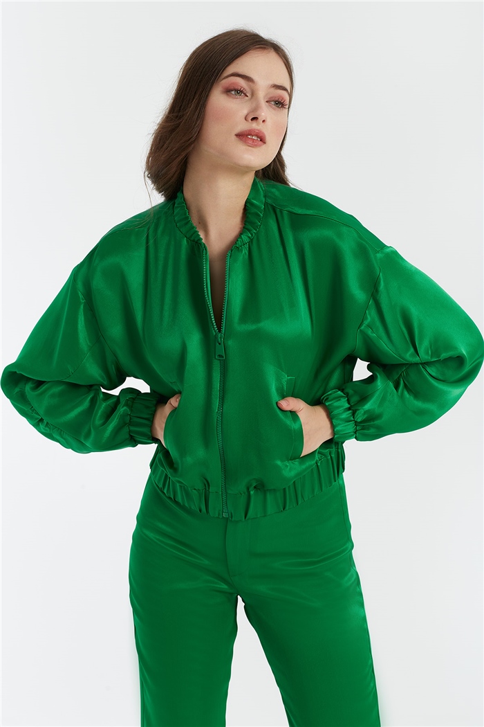 Nisan SATEN BOMBER CEKET  YEŞİL  N22-1301