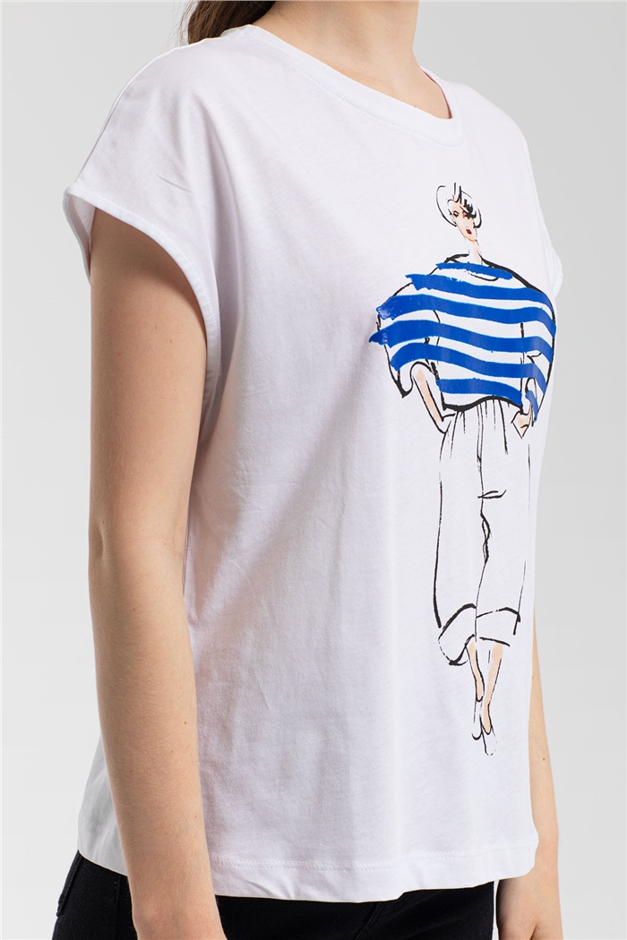 Nisan T-Shirt  BEYAZ  N21-1085