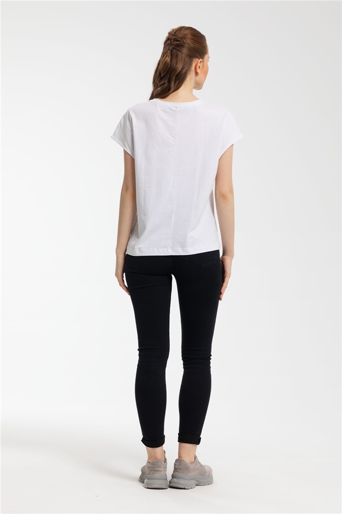 Nisan T-Shirt  BEYAZ  N21-1085