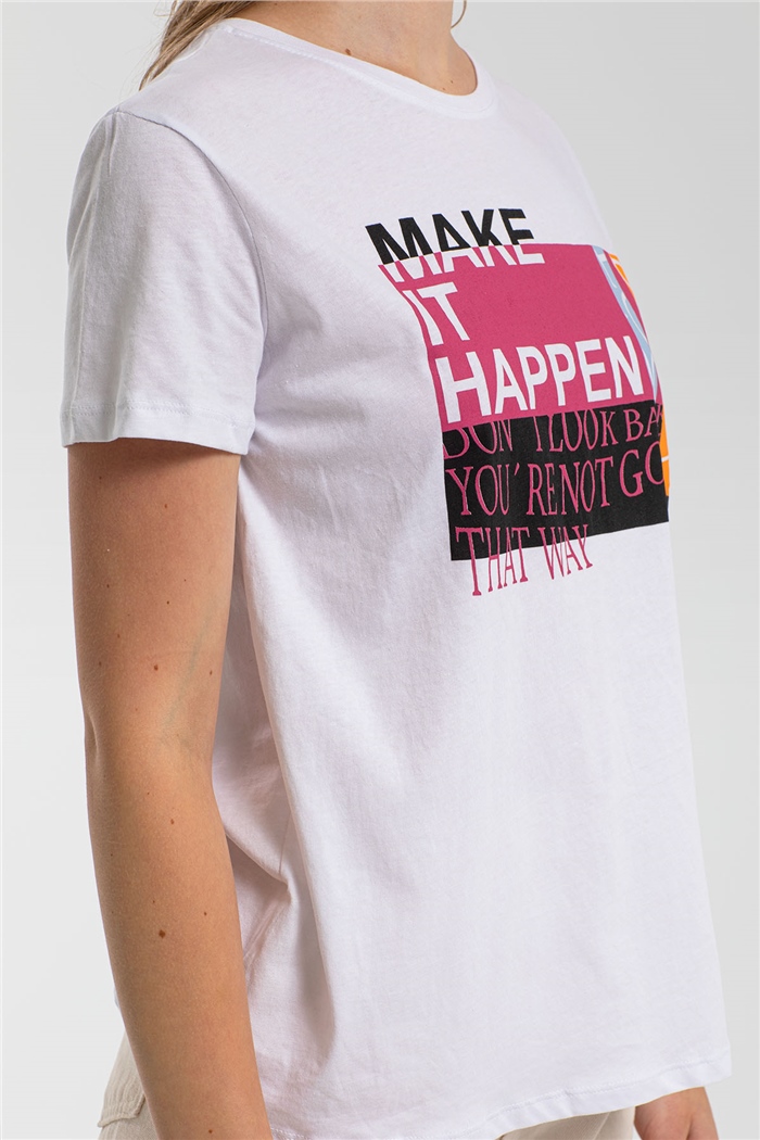 Nisan T-Shirt  BEYAZ  N21-1086