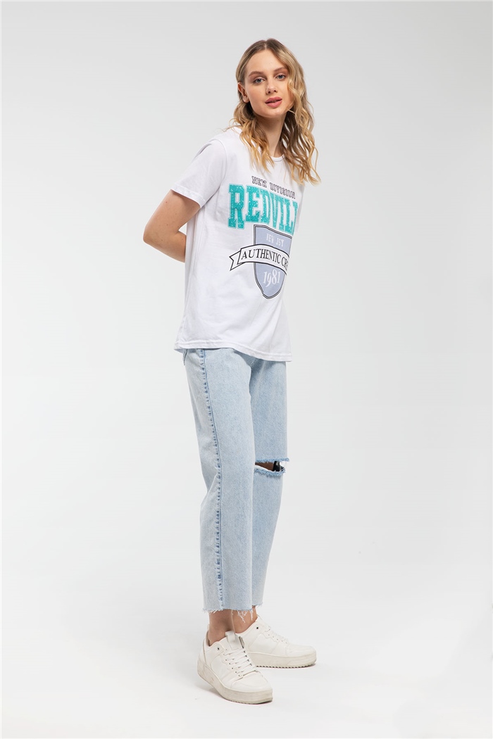 Nisan T-Shirt  BEYAZ  N21-1088